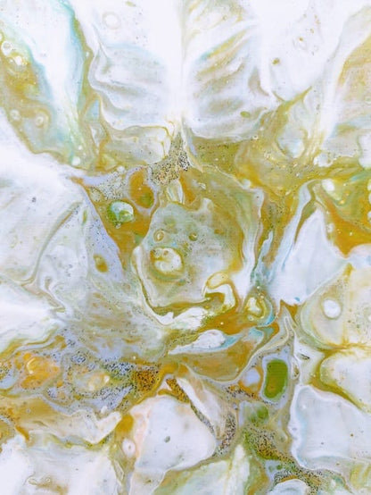 Gremlin Dutch-Acrylic Painting-Fluid Abstract Art-Dutch Pour-8x8 Signed Original